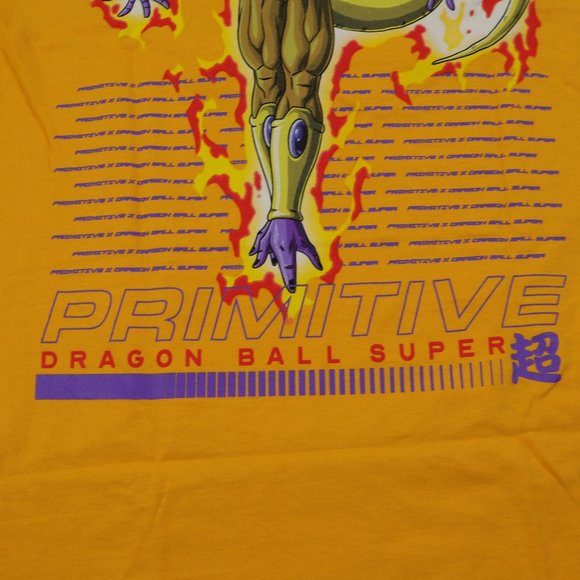 Primitive skateboard t-shirt gold color / long sleeve / dragonball graphic tee - Picture 4 of 5